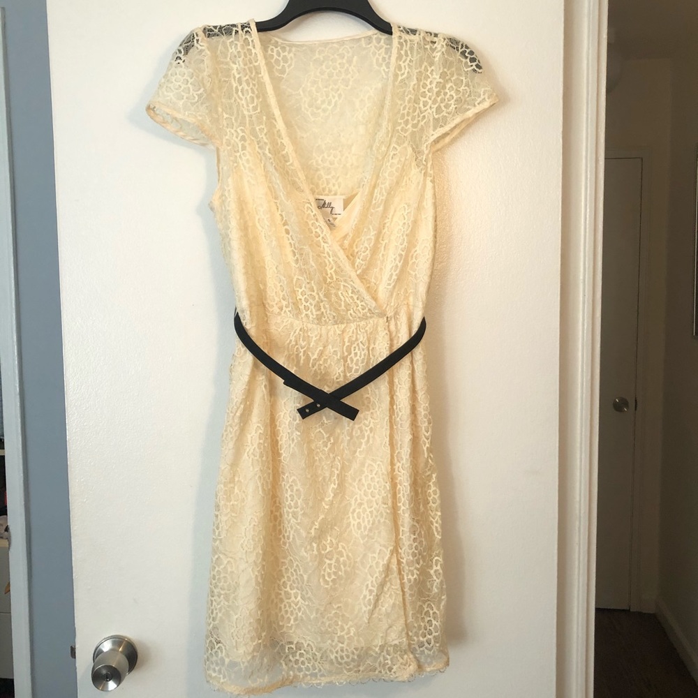 Milly cream lace dress - 6